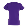 WOMENS ROUND NECK T-SHIRT IMPERIAL WOMEN, DARK PURPLE, L