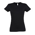 WOMENS ROUND NECK T-SHIRT IMPERIAL WOMEN, DEEP BLACK, M