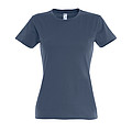 WOMENS ROUND NECK T-SHIRT IMPERIAL WOMEN, DENIM, 3XL