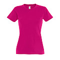 WOMENS ROUND NECK T-SHIRT IMPERIAL WOMEN, FUCHSIA, L