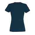 WOMENS ROUND NECK T-SHIRT IMPERIAL WOMEN, PETROLEUM BLUE, XL