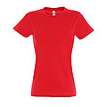 WOMENS ROUND NECK T-SHIRT IMPERIAL WOMEN, RED, L