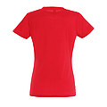 WOMENS ROUND NECK T-SHIRT IMPERIAL WOMEN, RED, L