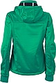 Womens softshell jacket JAMES & NICHOLSON, irish green/navy/white, L