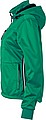 Womens softshell jacket JAMES & NICHOLSON, irish green/navy/white, L