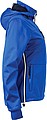 Womens softshell jacket JAMES & NICHOLSON, nautic blue/navy/white, 2XL
