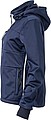 Womens softshell jacket JAMES & NICHOLSON, navy/navy/white, L