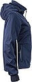 Womens softshell jacket JAMES & NICHOLSON, navy/navy/white, L