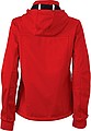 Womens softshell jacket JAMES & NICHOLSON, red/navy/white, L