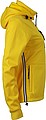 Womens softshell jacket JAMES & NICHOLSON, sun yellow/navy/white, L