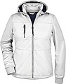 Womens softshell jacket JAMES & NICHOLSON, white/white/navy, L