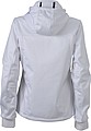 Womens softshell jacket JAMES & NICHOLSON, white/white/navy, L