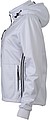 Womens softshell jacket JAMES & NICHOLSON, white/white/navy, L