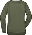 Womens sweatshirt James Nicholson, dark khaki green, XS