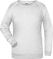 Womens sweatshirt James Nicholson, light grey melange, XS