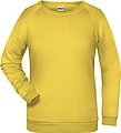 Womens sweatshirt James Nicholson, light yellow, XS