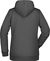 Womens sweatshirt with hoodie James Nicholson, anthracite, XS