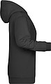 Womens sweatshirt with hoodie James Nicholson, black, XL
