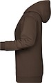 Womens sweatshirt with hoodie James Nicholson, brown, XS