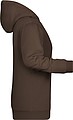 Womens sweatshirt with hoodie James Nicholson, brown, XS