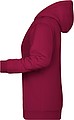 Womens sweatshirt with hoodie James Nicholson, burgundy, XS