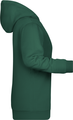 Womens sweatshirt with hoodie James Nicholson, dark green, S