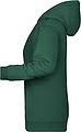 Womens sweatshirt with hoodie James Nicholson, dark green, XL