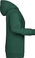 Womens sweatshirt with hoodie James Nicholson, dark green, XL