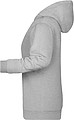 Womens sweatshirt with hoodie James Nicholson, dark grey melange, XL