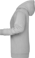 Womens sweatshirt with hoodie James Nicholson, dark grey melange, XS