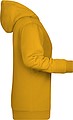 Womens sweatshirt with hoodie James Nicholson, dark yellow, XL