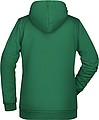 Womens sweatshirt with hoodie James Nicholson, light green, XS