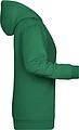 Womens sweatshirt with hoodie James Nicholson, light green, XS