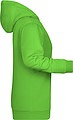 Womens sweatshirt with hoodie James Nicholson, lime green, XS