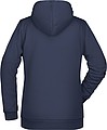 Womens sweatshirt with hoodie James Nicholson, navy, XL