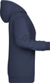 Womens sweatshirt with hoodie James Nicholson, navy, XL