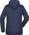 Womens sweatshirt with hoodie James Nicholson, navy, XL