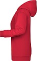 Womens sweatshirt with hoodie James Nicholson, red, XL