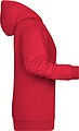 Womens sweatshirt with hoodie James Nicholson, red, XL