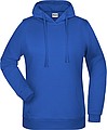 Womens sweatshirt with hoodie James Nicholson, royal blue, XS