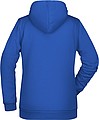 Womens sweatshirt with hoodie James Nicholson, royal blue, XS