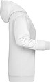 Womens sweatshirt with hoodie James Nicholson, white, 3XL