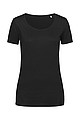 Womens T-shirt STEDMAN FINEST COTTON-T black L