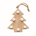Wood decorated tree
