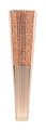 Wood hand fan with cork fabric