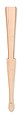 Wood hand fan with cork fabric