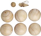 Wooden ball game set, brown