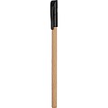 Wooden ballpen with black plastic cap