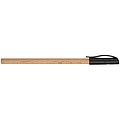 Wooden ballpen with black plastic cap