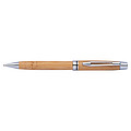 Wooden ballpen with metal applications